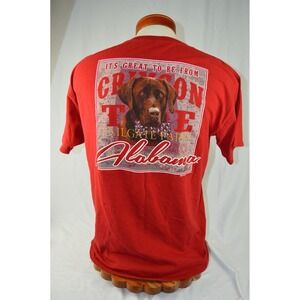 Alabama Crimson Tide T-Shirt Sportsman Dog "Tailgate Party" - Size Large